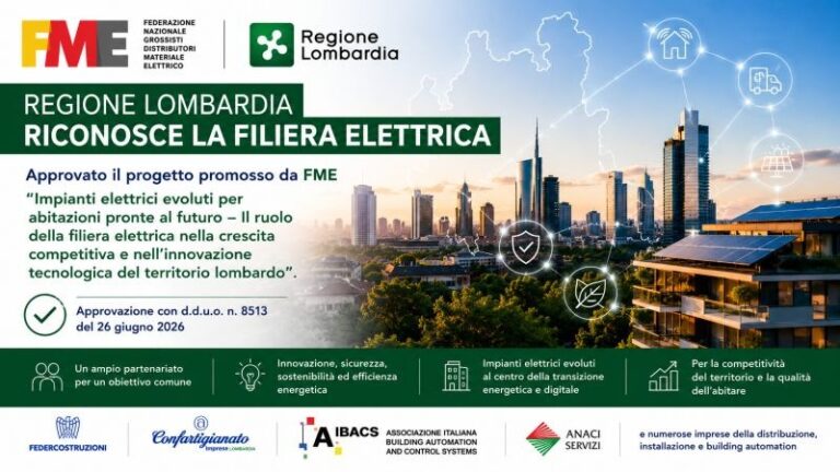 REGIONE LOMBARDIA RICONOSCE LA FILIERA ELETTRICA